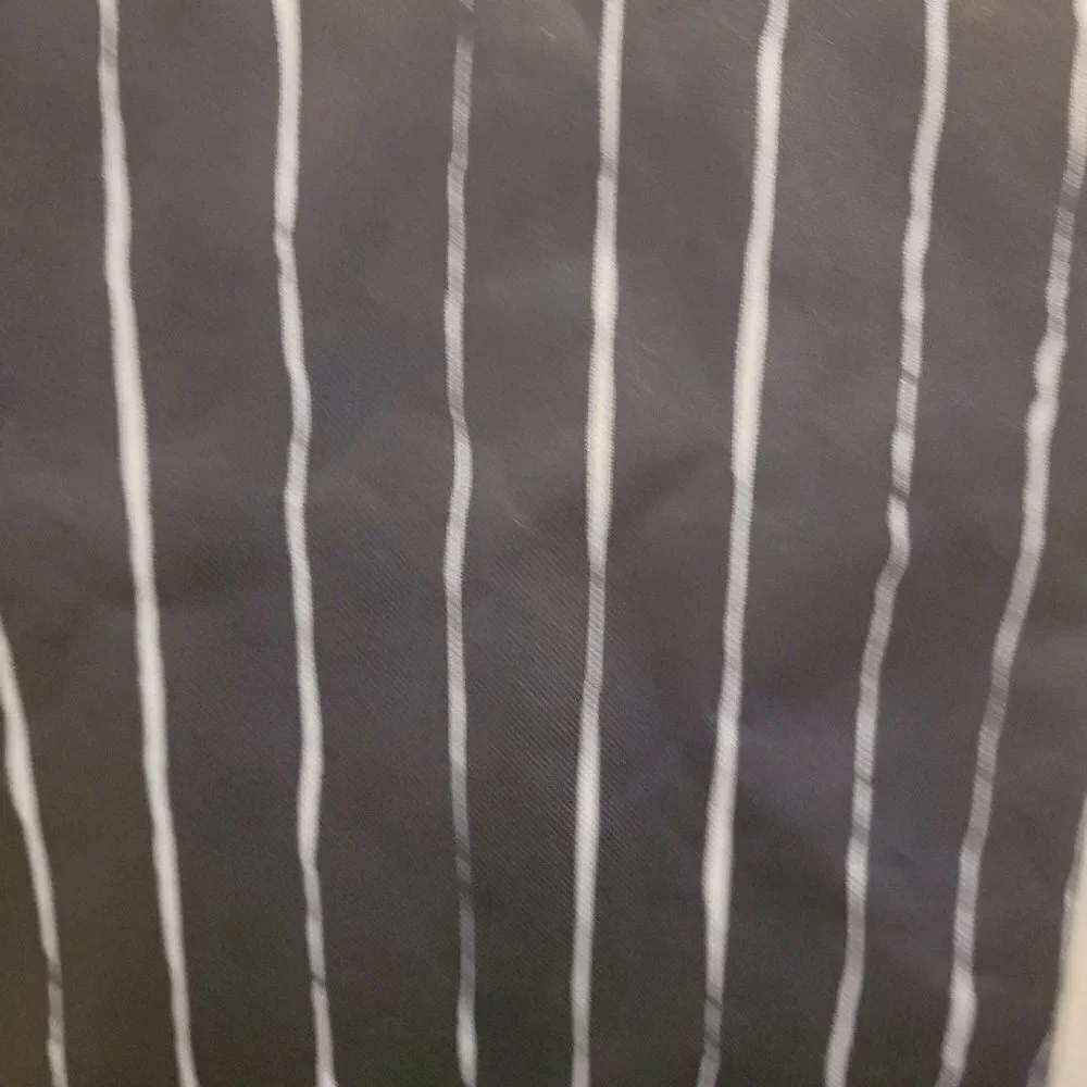 Room Essentials Adult Black White Striped Lightweight Laundry Tote Bag One Size